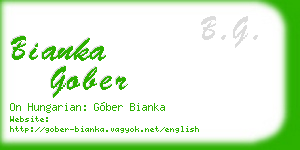 bianka gober business card